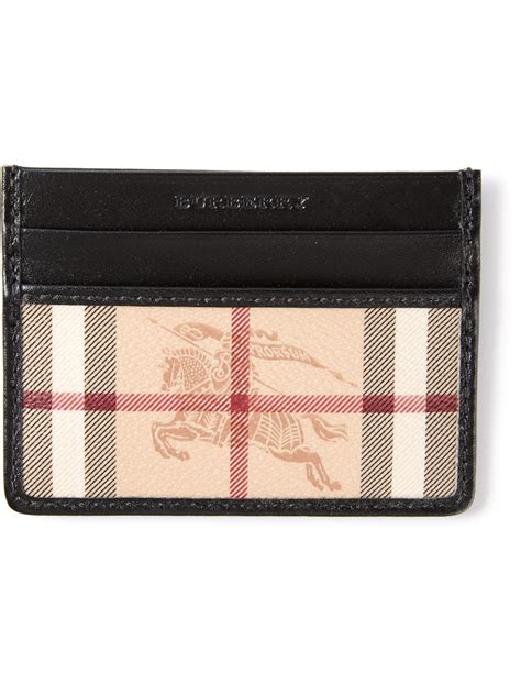 burberry horse logo cardholder|Burberry card holder for men.